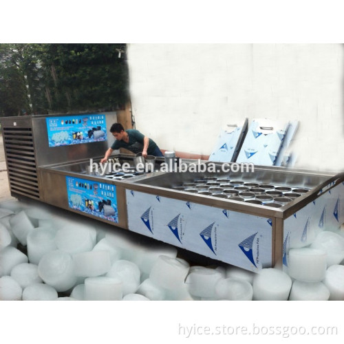 Ice Friends amid the machine